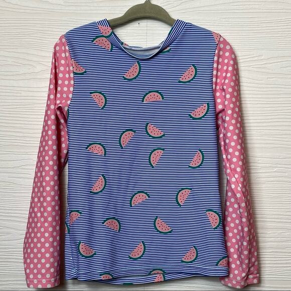 Andy & Evan kids watermelon print swim shirt size 5 - Picture 2 of 6